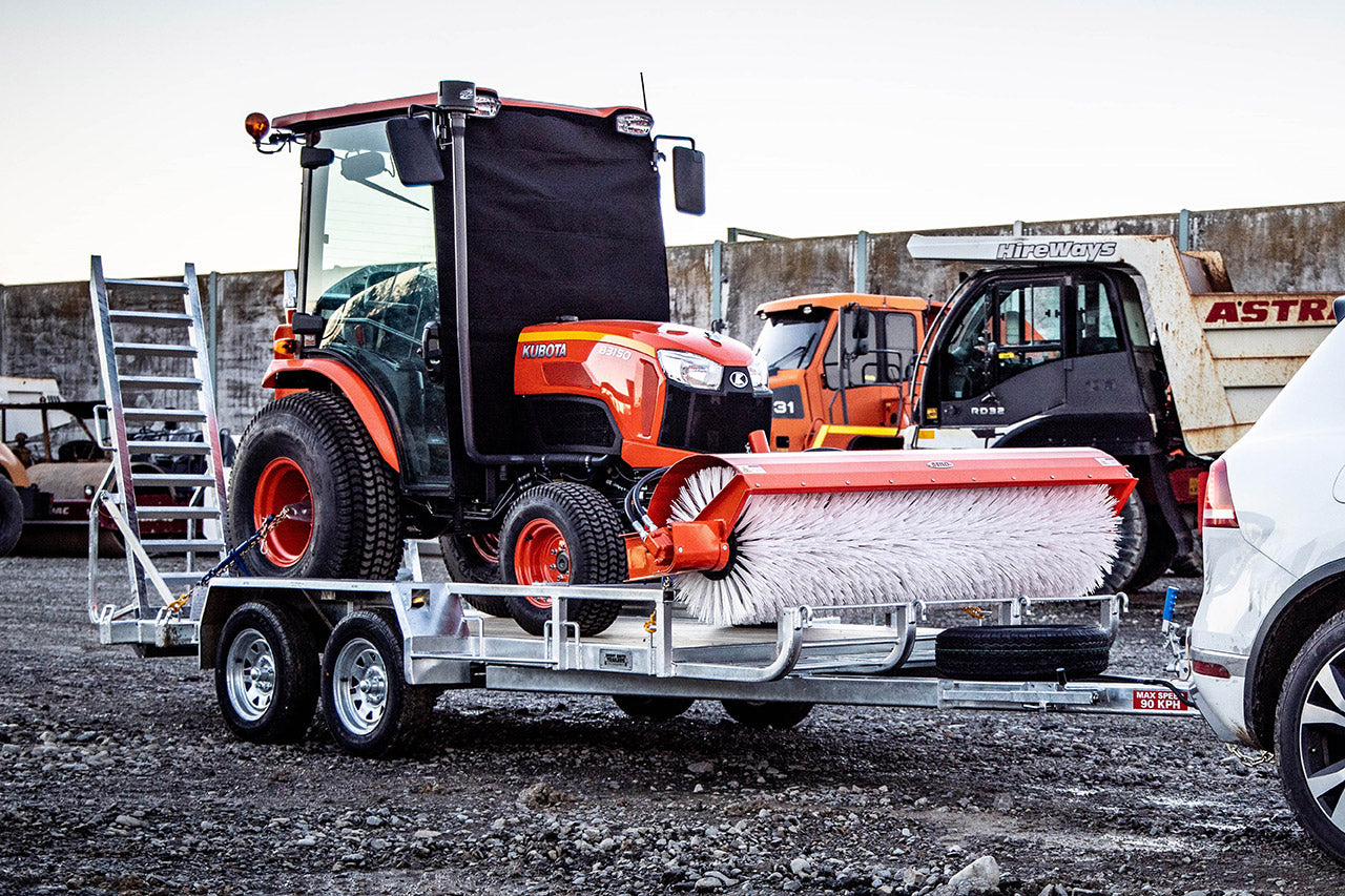 Tractor Broom Trailer for Kubota B3150 - Neilo Equipment